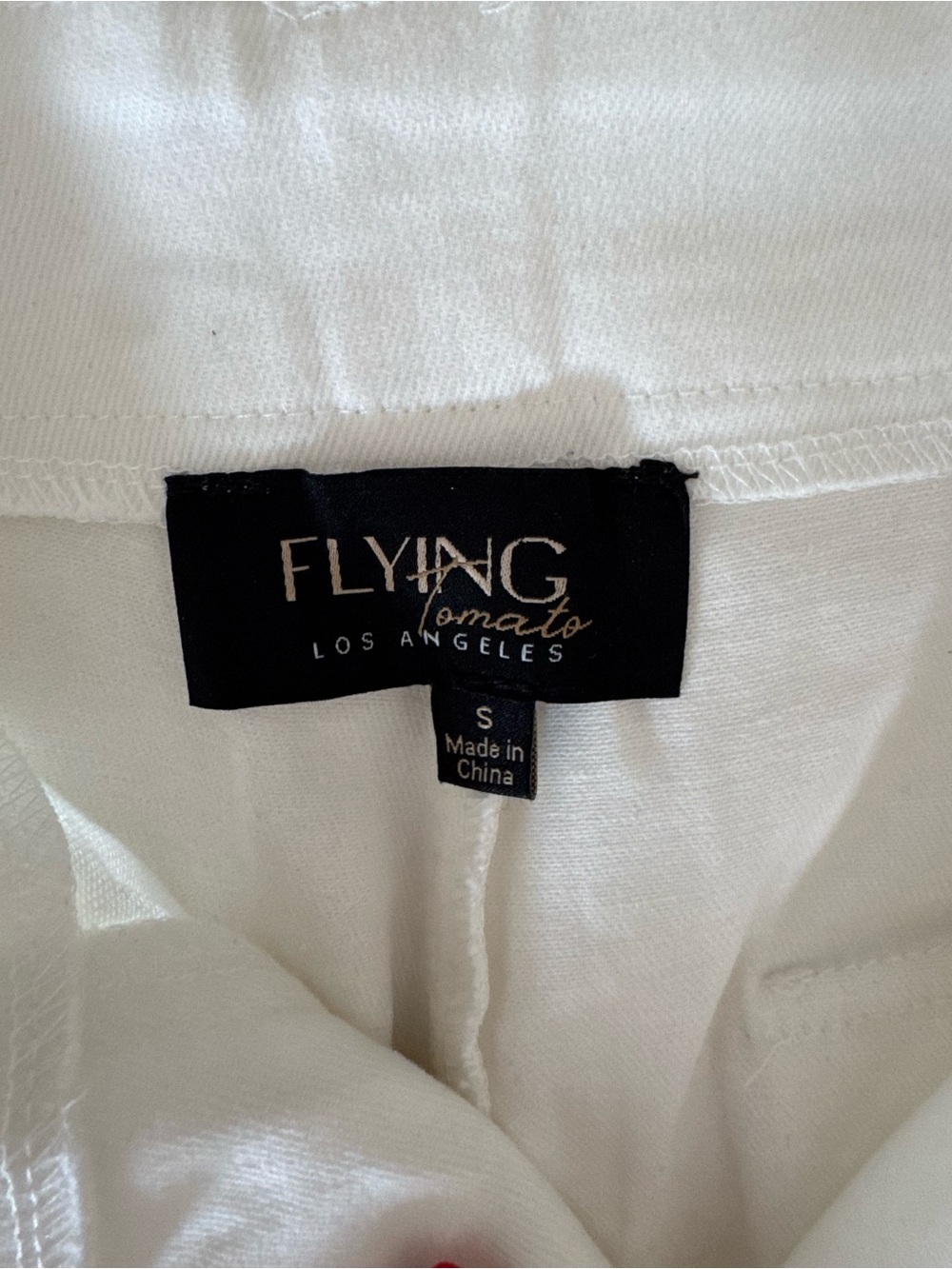 NWOT White Wide-Leg Cargo Pants - Picture 4 of 5
